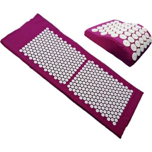 Acupressure Cushion Acupuncture Sets Relieve Stress Back Pain Massage Mat/Pillow Massage Mat Massage and Relaxation