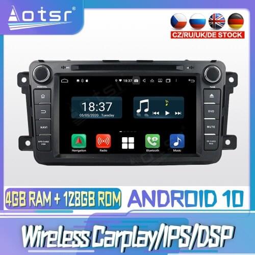 Android 10 PX6 128G For MAZDA CX-9 2012 2013 Carplay DVD GPS Navigation Auto Radio Stereo Video Multimedia Player HeadUnit 2din
