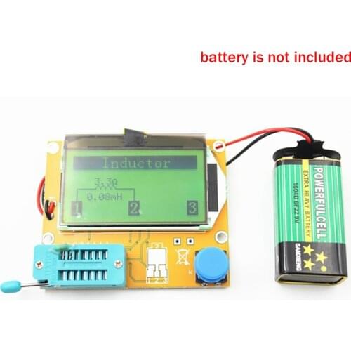 Atmega328 Digital Transistor Tester Diode Triode Capacitance ESR SCR Meter LED tube ESR Resistance Test Tools For Electrician