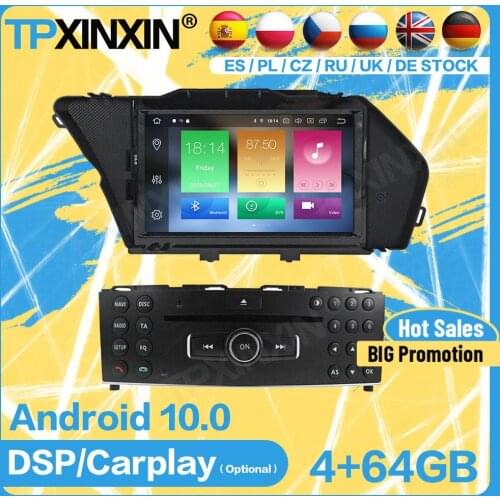 Carplay Car Radio 2 Din Stereo With Control Receiver Android For Mercedes Benz GLK X204 GLK300 GLK350 GPS Player Audio Head Unit