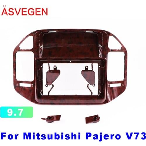 Asvegen Car RadioFrame For Mitsubishi Pajero V73 Car Dvd Frame Install Panel Dash Mount Installation Dashboard