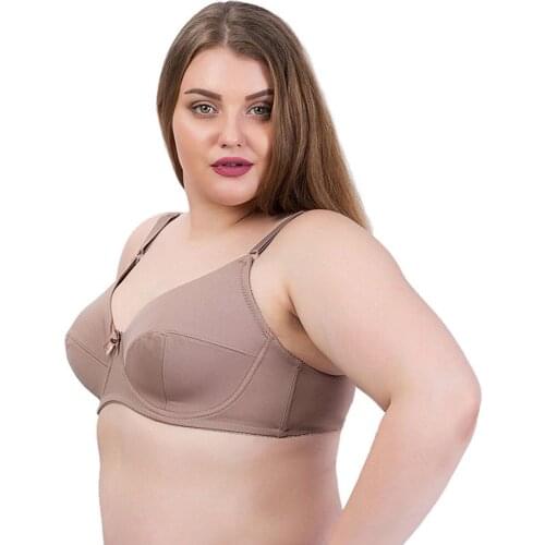 36 38 40 42 44 46 48 C E Women Big Size Full Coverage Non-Padded Underwire Unlined Bra Everyday Sexy Lingerie Solid Simple Bras