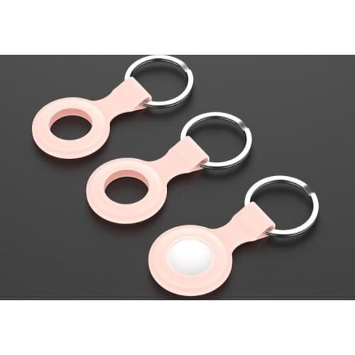 Retainer Cases For Apple Airtags Location Trackers Hanging High-quality Durable Solid Silicone Buckle AntiLost Protective Covers