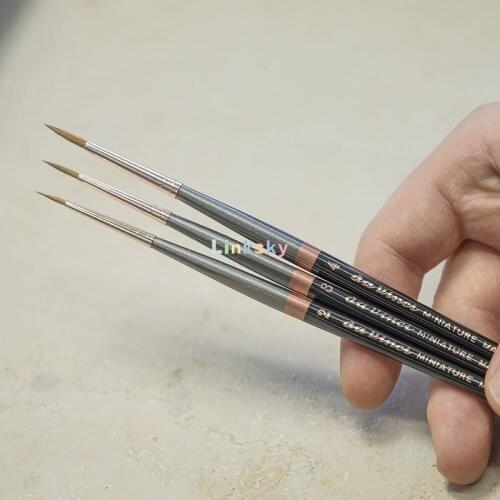 Da vinci MINIATURE MAESTRO series 70 watercolor brush,EXTRA fine Kolinsky Red Sable Quill, long & pointed head,Art supplies