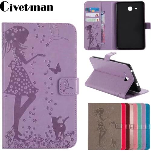 For Samsung Galaxy Tab A A6 7.0" SM-T280 SM-T285 Stand PU Leather Flip Cover Case For Samsung Galaxy Tab A A6 7.0 T280 T285