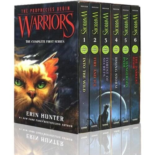 8-15 year 6book/set Warriors The Prophecies Begin English picture books Childrens literature chapter Bridge Book Adventurous