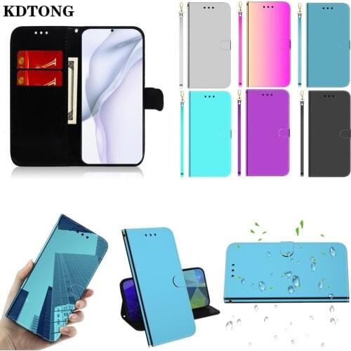 Flip Leather Phone Case for Xiaomi 10 9T CC9 CC9E Redmi K30 Note 8T 8 Pro Etui Smooth Mirror Surface Multi Function Full Cover