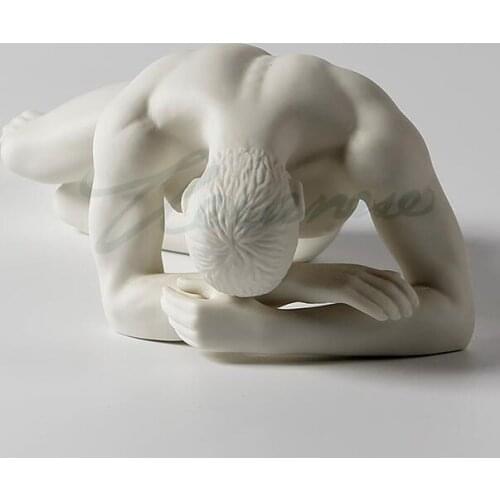 Creative decoration ceramic frosted art posture hand support birthday gifts home ornaments hot style