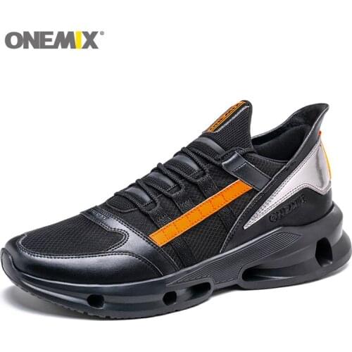 ONEMIX Men Running Shoes Breathable Outdoor Walking Shoes Male Sport Sneakers Light Jogging Shoes For Adult Athletic Sneakers