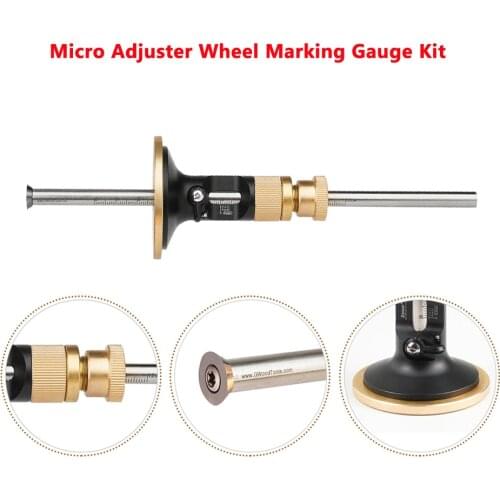 Micro Adjuster Wheel Marking Gauge Kit Portable Adjustable European style scriber Durable Woodwork Cutter machinery parts