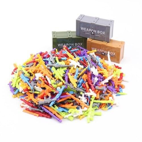 For Locking Equipment Package Building Blocks WW2 DIY Military And Weapons Toy Colorful Gun For Children Military Set Toys Gifts