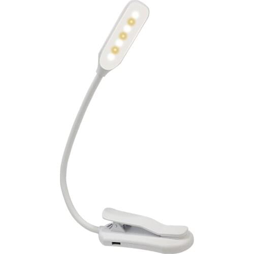 Eye Protection Table Lamp 7 LED Desk Lamp Clip Students Study Lamps Portable Desktop USB Table Light Rechargeable 3 Gears