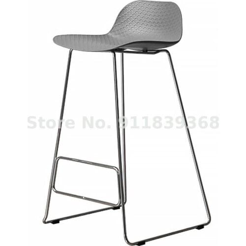 Simple design Denmark Nordic small apartment wild personality creative bar chair coffee shop front desk backrest bar chair