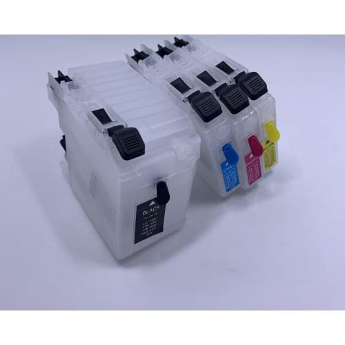 YOTAT Empty Refillable ink cartridge for brother LC129 LC125 (No chip)
