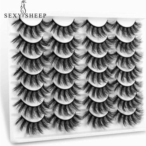 SEXYSHEEP 5/8/14 Pairs Mink Lashes Faux Eyelashes Mink False Eyelashes Natural Volume Lashes Eyelash Extension for Makeup