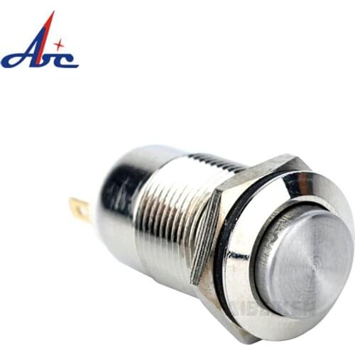 12mm Metal waterproof Latching 2pins small push button switch