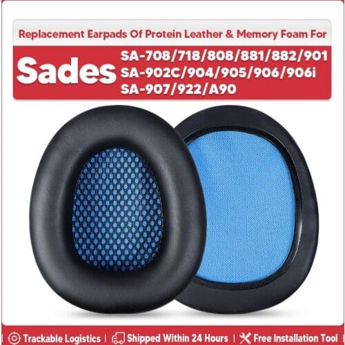 Replacement Ear Pads for Sades SA-708 SA-718 SA-808 SA-881 SA-882 SA-901 SA-902C SA-904 SA-905 SA-906 SA-906i SA-907 SA-922 A90