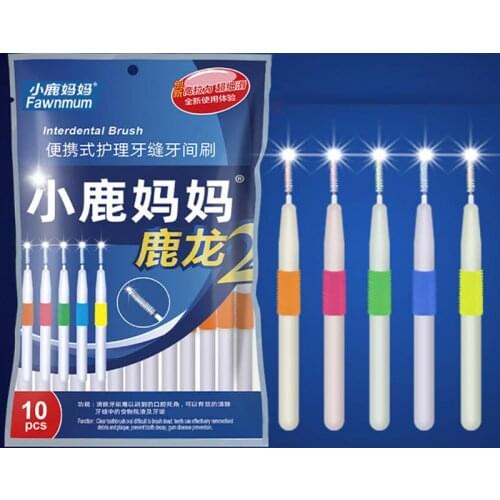 0.6-1.5mm Interdental Brush Floss Sticks Toothpick For Teeth Cleaning Brushes Braces Oral Hygiene Orthodontics Tools Toothbrush