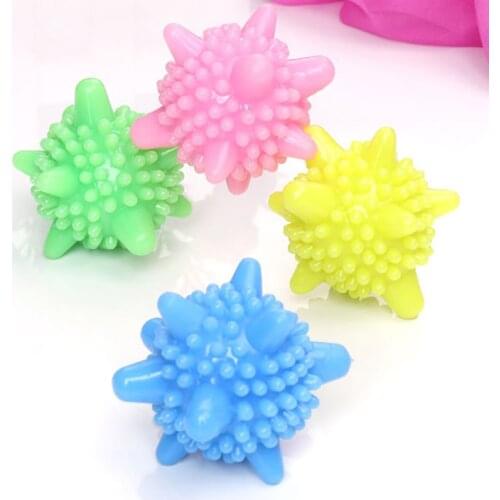 1Pcs For Household Cleaning Ball Magic Laundry Balls Random Color Softener Decontamination Washing Machine Filter Reusable PVC