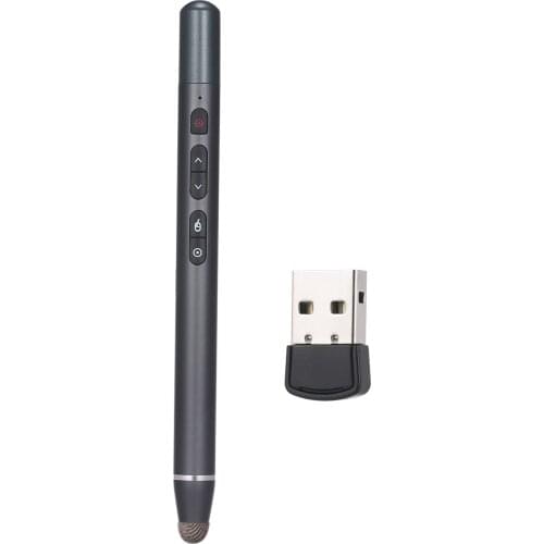 2.4GHz Wireless Multifunction Presenter Touch Screen Stylus Pen Laser Pointer with Remote Control PPT Flip Pen Mouse Left