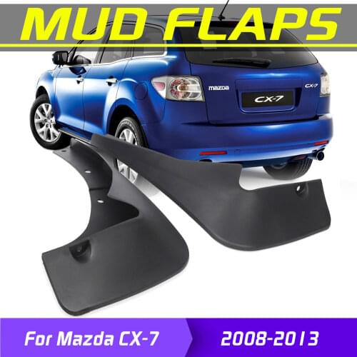2Pcs For Mazda CX7 CX-7 2008 2009 2010 2011 2012 2013 Car Mudflaps Front Rear Mud Flaps Mudguards Splash Guards Fender Flares