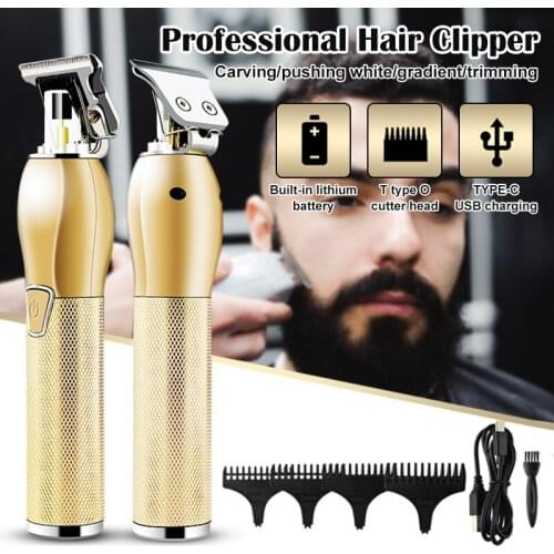 2019 2021 New Professional Barber Clipper USB Charging Electric Retro Hair Clipper Trimmer for Home Hair Salon