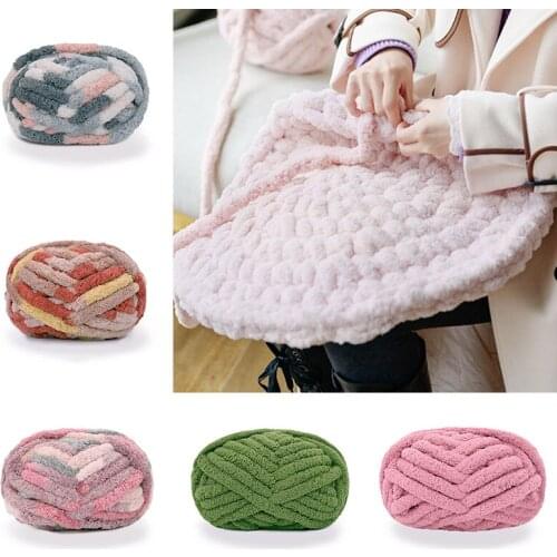 230g Wool Hand Woven Blanket Hook Cushion Line Soft Super Thick Ice Sitting Mat Pet Litter Of Nordic Woven Blanket