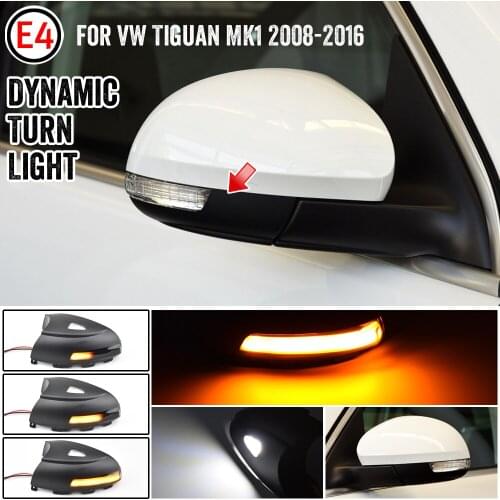 Car Left Right Rearview Side Mirror Turn Signal LED Repeater Light Lamp For VW Sharan 2012-2015 Tiguan 2008-2016 Dynamic lights
