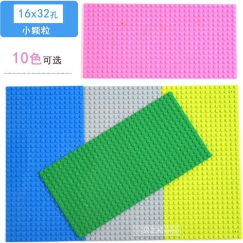 16x32 Dots Baseplate Thin Bricks Building Blocks Plastic 16*32 Hole Base Plate MOC Figure Model Assemble Toys for Children Gifts