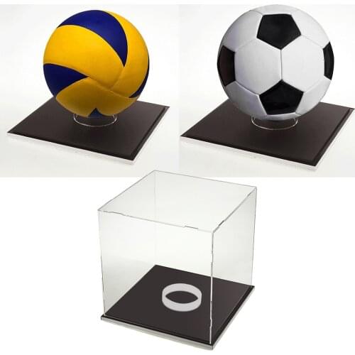 Large Dustproof Protective Display Case for Autographed Football Volleyball