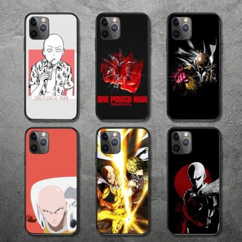 One Punch Man Phone Case for iPhone 12 11 mini pro XS MAX 8 7 6 6S Plus X 5S SE 2020 XR