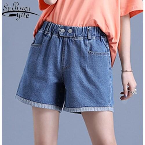 Vintage Sexy Elegant Shorts Jeans Women High Waist Denim Shorts Women Denim Shorts Feminino Slim Hip Plus Size shorts 9007 50