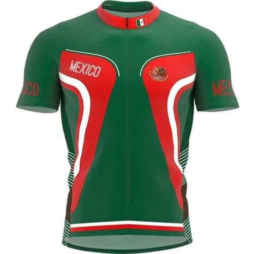 2021 Mexico More Style Summer Cycling Jersey Team Men Bike Road Mountain Race Tops Riding Bicycle Wear Bike clothing Quick Dry