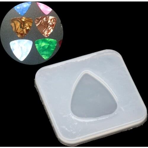 Geometric Triangle Plectrum Silicone Mold Jewelry Pendant Resin Casting DIY Mold 1XCA