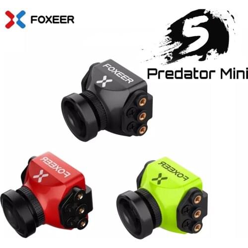 Foxeer Predator V5 FPV Camera Racing Drone Mini Camera16:9/4:3 PAL/NTSC switchable Super WDR OSD 4ms Latency Upgarded PredatorV4