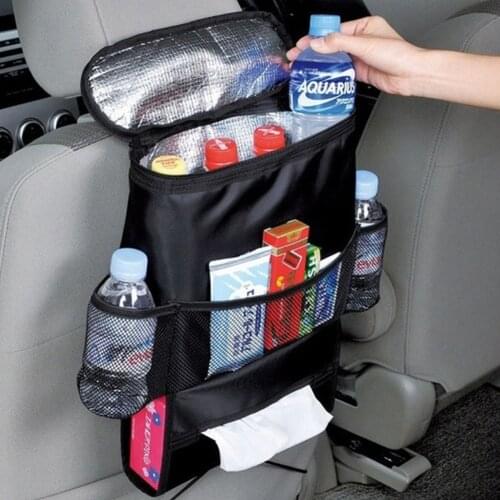 Multi-function Storage Bag Hanging Organizer Cooler Insulated Mummy Baby Stroller Pockets For Travel Car Seat Back Storage Bags