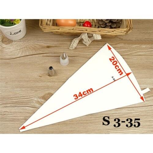 Re-useable Cotton Cloth Fondant Cake Decorating Pastry Tips Tool Pastry Bags Cookie Icing Piping Bag Baking Tool 3 Sizes