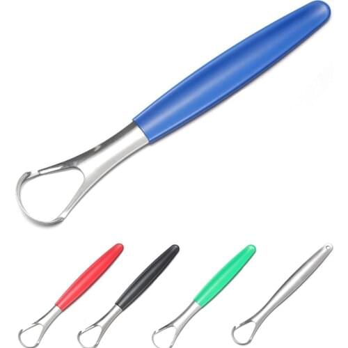 Reusable Steel Tongue Scraper Cleaner Metal Srapes
