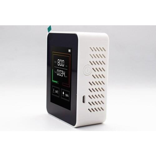 Indoor Air Quality Monitor Lcd Digital Co2 Air Quality Meters Real Time TFT Intelligent Air Quality Sensor Tester Co2 Detector
