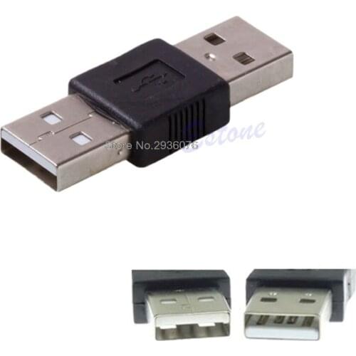 OOTDTY USB 2.0 Male To USB Male Cord Cable Coupler Adapter Convertor Connector Changer