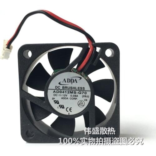 Original ADDA AD0412MS-G70 4CM 4010 12V 0.08A best quiet silent cooler axial cooler cooling Fan