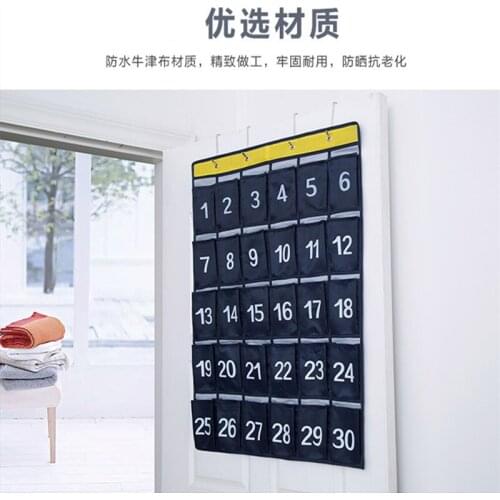 30/48 Grid Digital Mobile Phone Bag Hanging Bag Mobile Phone Organizer Storage Bag Oxford Cloth Foldable Storage Bag