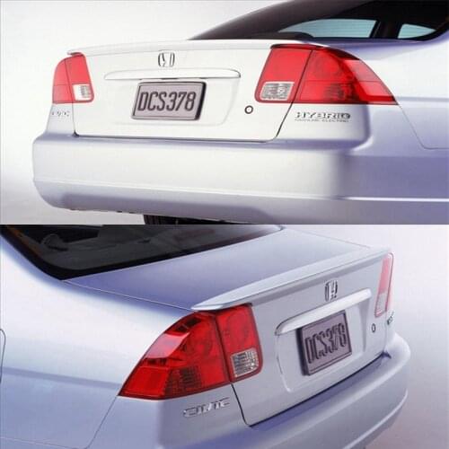 For 2000 2001 2002 2003 honda civic spoiler high quality and hardness ABS material by primer or DIY color paint civic spoiler