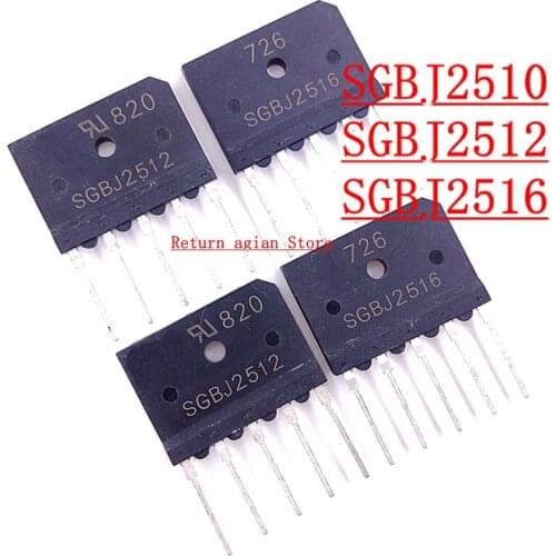 SGBJ2516 25A1600V SGBJ2512 SBJ2510 Three-Phase Bridge Rectifier