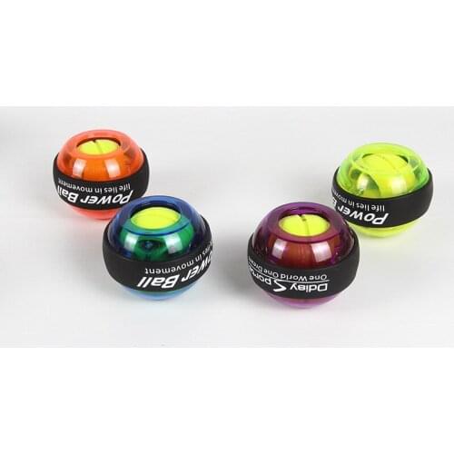 LED Wrist Ball Trainer Gyroscope Strengthener Gyro Power Ball Arm Exerciser Exercise Machine Gym power ball Fitness Equipment