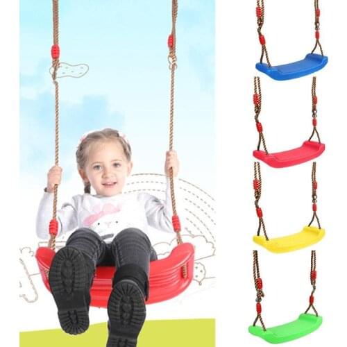 Outdoor Toys Swing Chair Curved Board Seat Random Indoor Kids In-stock Items Plastic Hanging Garden with Height Adjustable
