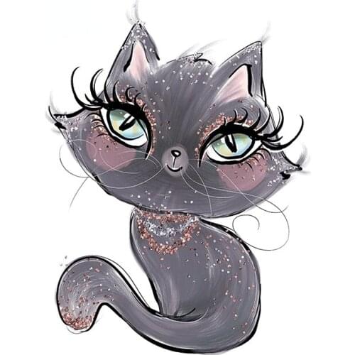 13cm x 9.8cm for Big Eyes Witch Cat Decal Waterproof Scratch-Proof Car Sticker Motorcycle Windows Vinyl Car Wrap