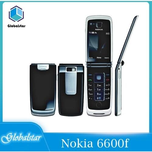 Nokia 6600F refurbished original phone Nokia 6600 Fold bluetooth Fm radio cell phone Black color in Stock refurbished