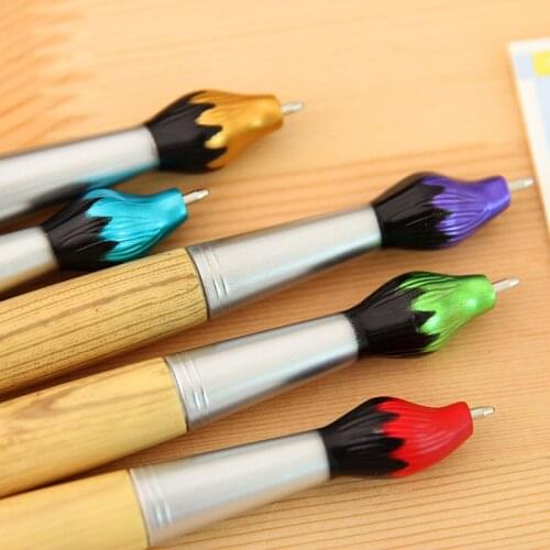 1 Pc Creative Torch Ballpoint Pens Student Stationery 1.0mm Blue Refill Ball Point Pen School Office Supplies Papelaria