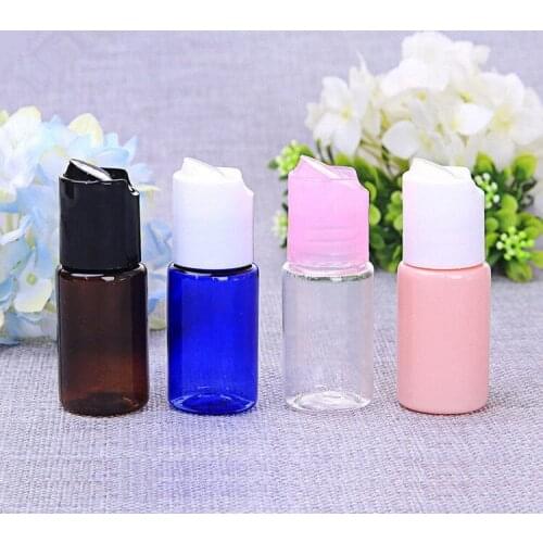 10ml PET Toner Refillable Bottle with Century Cap Plastic Cosmetic Liquid Sub-bottling Container Makeup Essential Oil Bottle